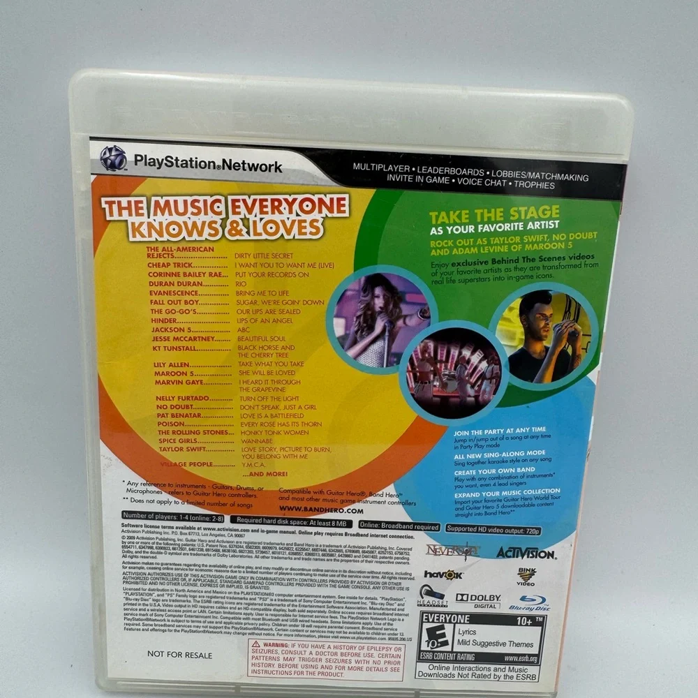 Playstation 3 band hero